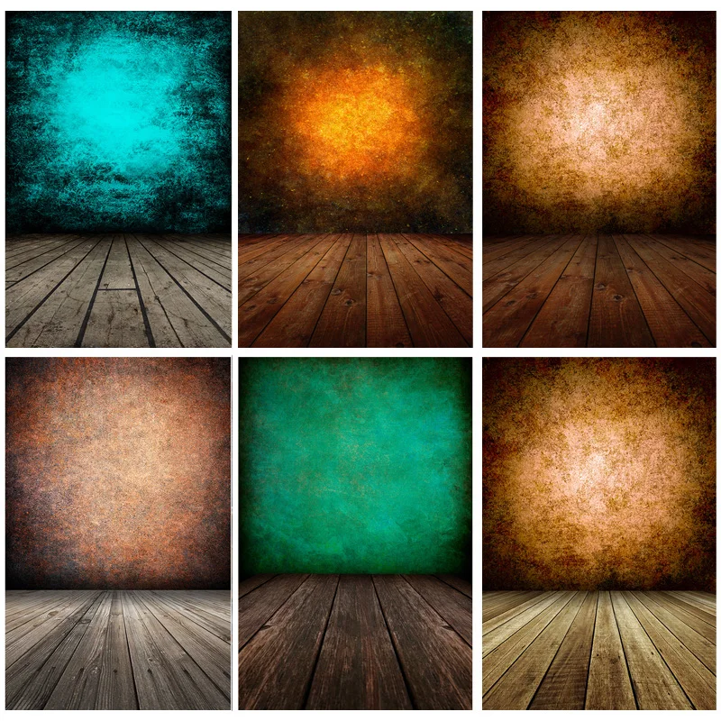 

SHENGYONGBAO Vinyl Retro Wood Plank Vintage Baby Portrait Photography Backdrops For Photo Studio Background Props 21415 LFG-01