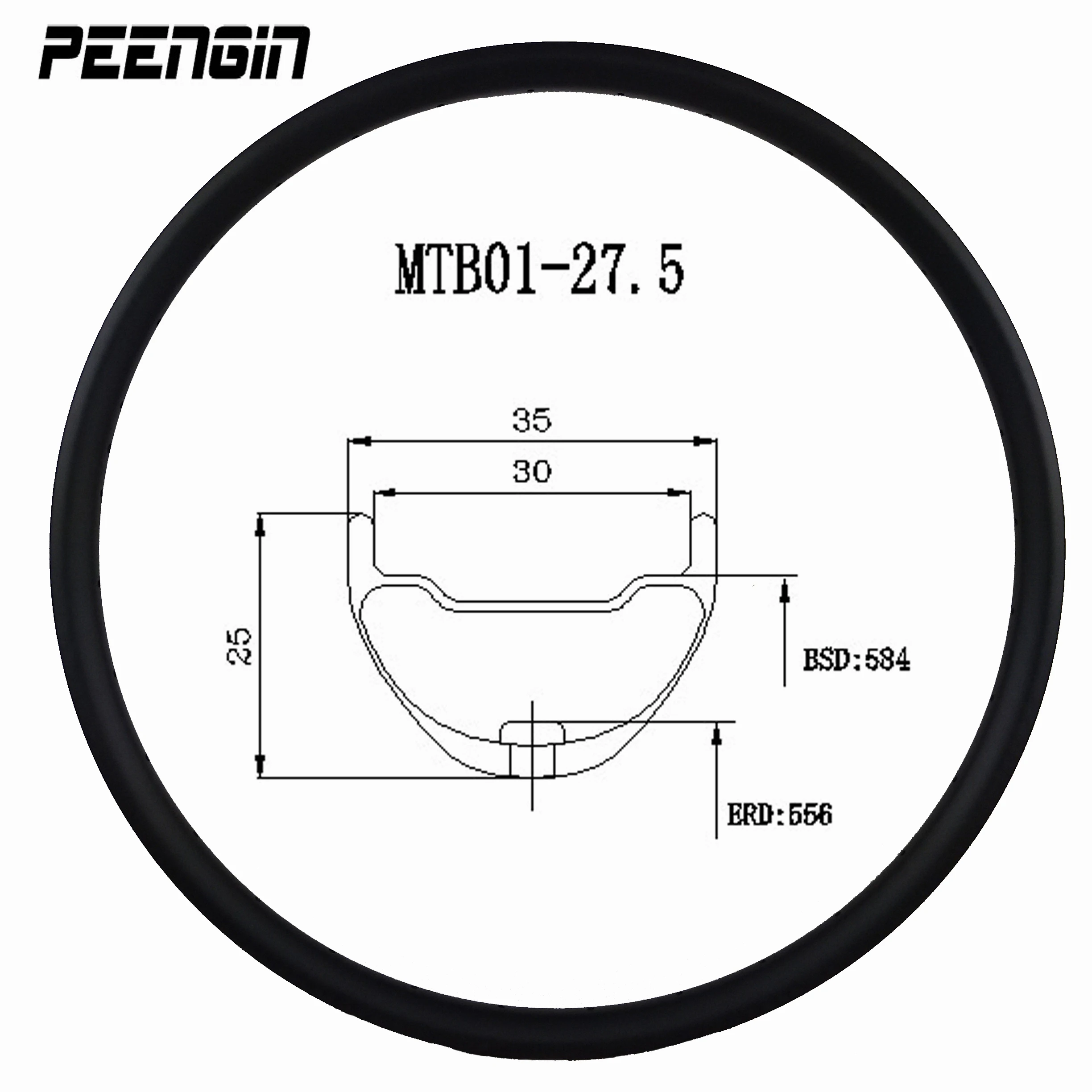 26er Aro 29 인치 Mtb 림 카본 중국 27.5er Tubular/Tubeless Wheels 24/27/28/30/33/35/36/40/42/50/52mm 스페인에 대한 뜨거운 판매