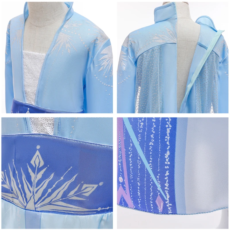 Fancy Girl Princess Dresses Beauty Belle Cosplay Costume Snow Christmas Halloween 50 H621196bee94743a4a7f1f723f1414279h