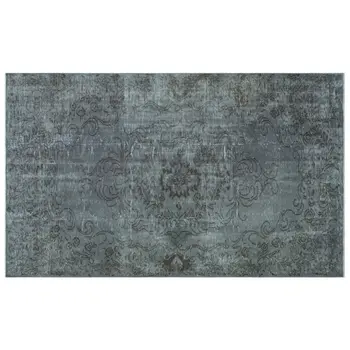 

Handmade Gray Vintage Overdyed Turkish Area Rug 174x278 Cm-5'9''X9'1''