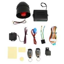 Kit de verrouillage Central pour alarme de voiture, avec capteur de choc, 2 télécommandes, pour porte
