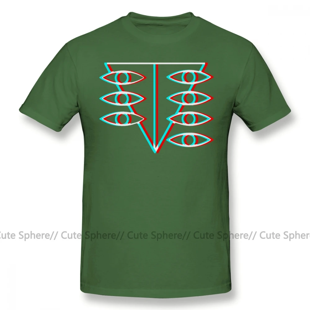 Evangelion футболка Seele Symbol футболка Базовая плюс размер футболка мужская забавная с коротким рукавом хлопковая Футболка с принтом - Цвет: Army Green