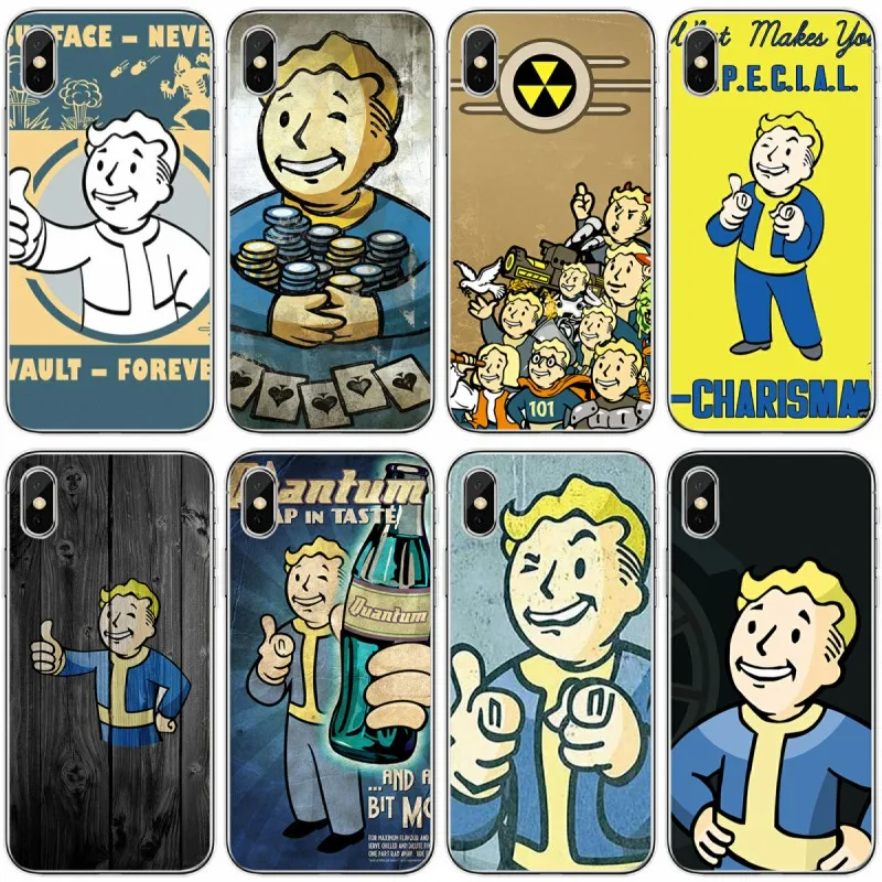 Черный Isle студии игра Fallout сотовый мягкий силиконовый телефон чехол для iPhone 6 6plus 7