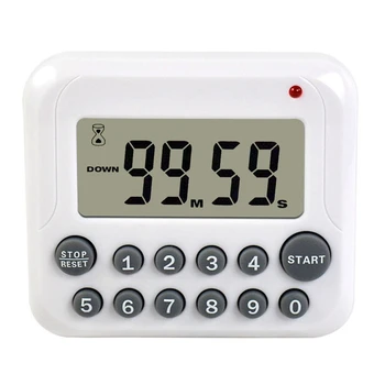 

Digital Kitchen Timer Simultaneous Cooking Timing Countdown Up Pocket Timer, Large Led Display, Loud Alarm, Memory Stopwatch