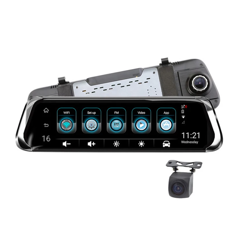 

4G ADAS Car DVR Android Rear View Camera HD 10 inches Full IPS Touch Screen Dash Cam GPS Navi Dual Lens Video Recorder
