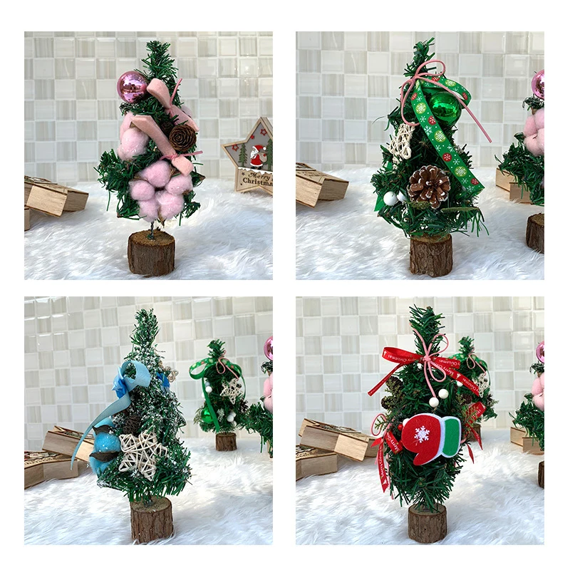 Window Christmas Decoration Living room Desk Hand-made Holiday Ornaments