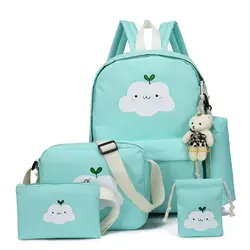 Школьная Сумка холщовый рюкзак женский Противоугонный рюкзак для ноутбука школьные сумки для девочек-подростков женский рюкзак рюкзаки