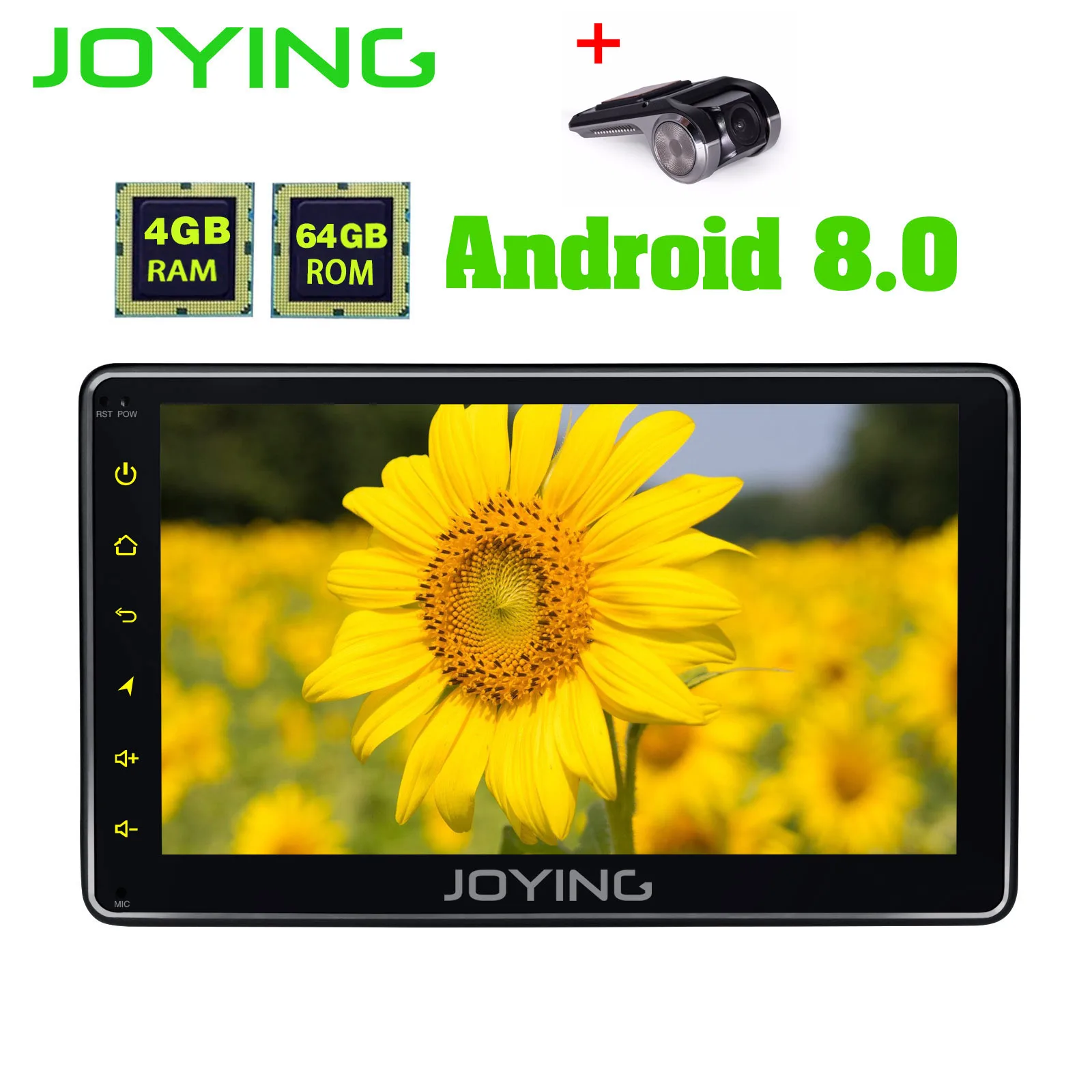 JOYING 4 Гб + 64 Восьмиядерный Android 8 1 Автомагнитола 1din стерео Carplay autoDSP GPS универсальный