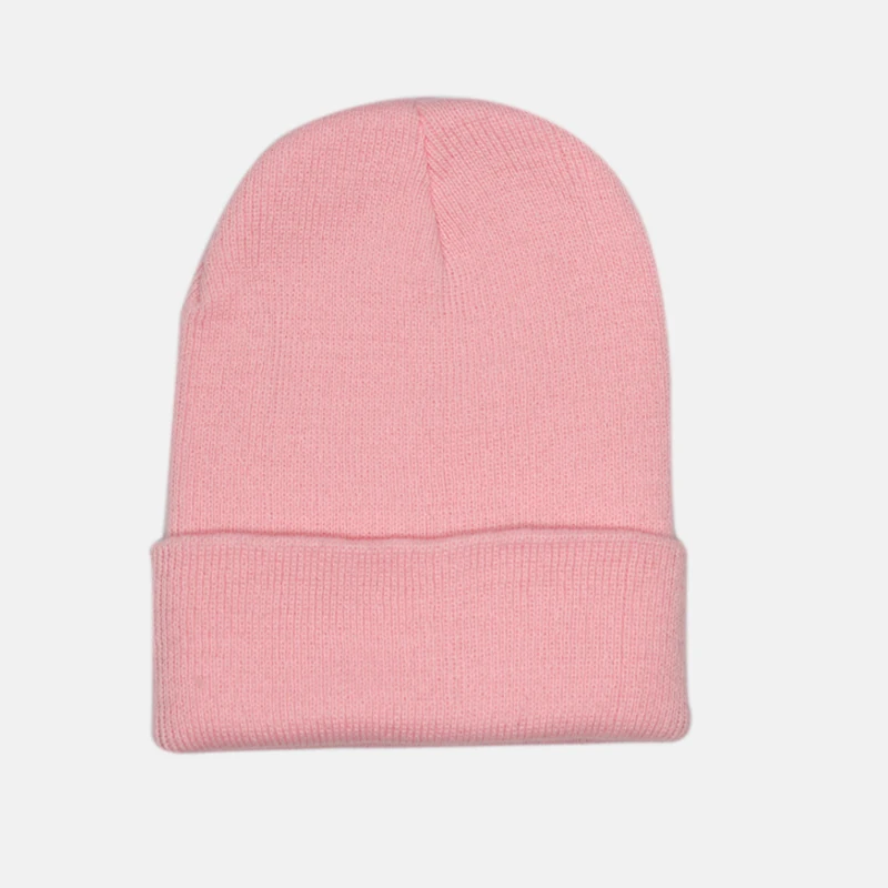Мягкая теплая вязаная шапка, одноцветная шапка унисекс, модная женская шапка, 28 цветов, вязаные шапки для осенне-зимнего сезона, шерсть, хип-хоп шапка s - Цвет: 13