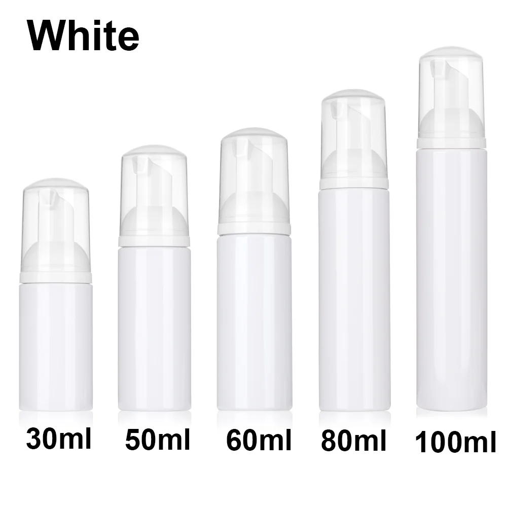 Cosmetic Bottle 1pc 30/50/80ml Plastic Foam Pump Bottle Empty Face Eyelashes Cosmetic Bottle Cleaner Soap Dispenser Foam