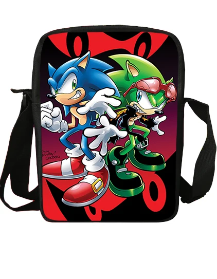 S9096 Sonic рюкзак с принтом «ЁЖ», детский рюкзак, школьная сумка, Mochila, для мальчиков/девочек, повседневный наплечный набор, карандаш, на заказ - Цвет: S9096