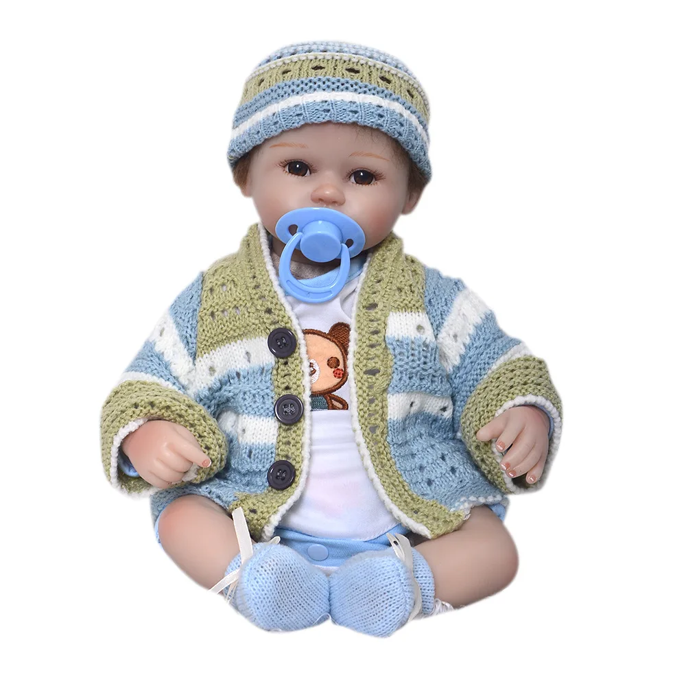 

Keiumi Soft Silicone Reborn Baby Doll 17-Inch Reborn Baby Model Infant Hot Selling