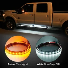 Becinsee – feu de marche latéral LED 48 ", pour Dodge Ram 1500 2500 3500, clignotant, bandes lumineuses 