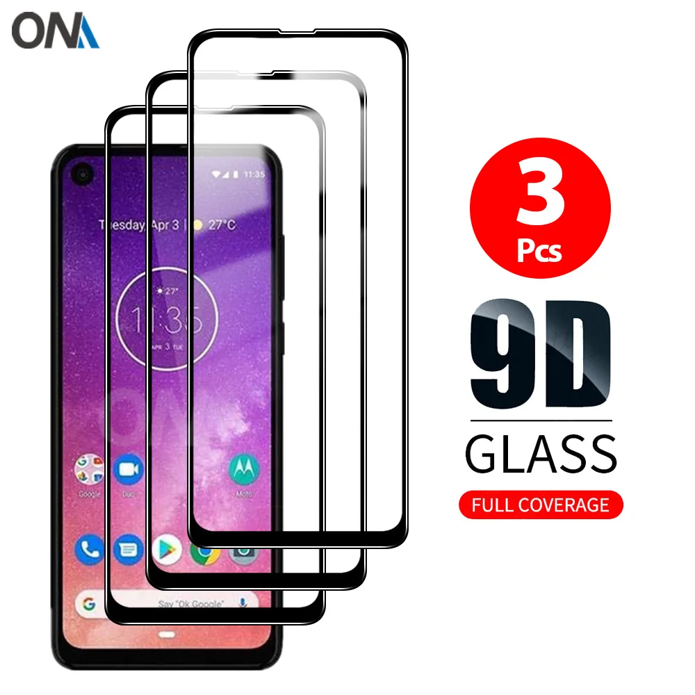Защитная пленка для экрана Motorola One Vision Plus закаленное стекло премиум-класса с