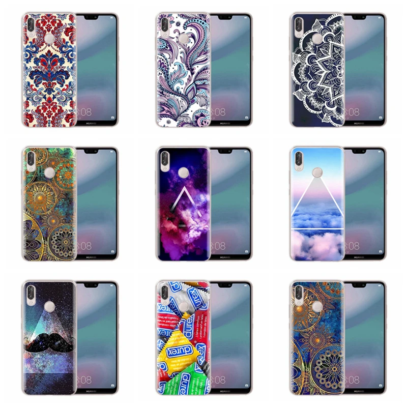 Мягкий чехол для huawei Honor 7A 8A 8X 8C 9 10 mate 20 P Smart P10 Lite Nova 3 Dream Grid с узором TPU D000 |