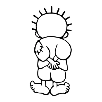 

Dawasaru Personality Figure Car Sticker Sunscreen Decal Laptop Suitcase Motorcycle Auto Accessorie Decoration PVC,17cm*8cm