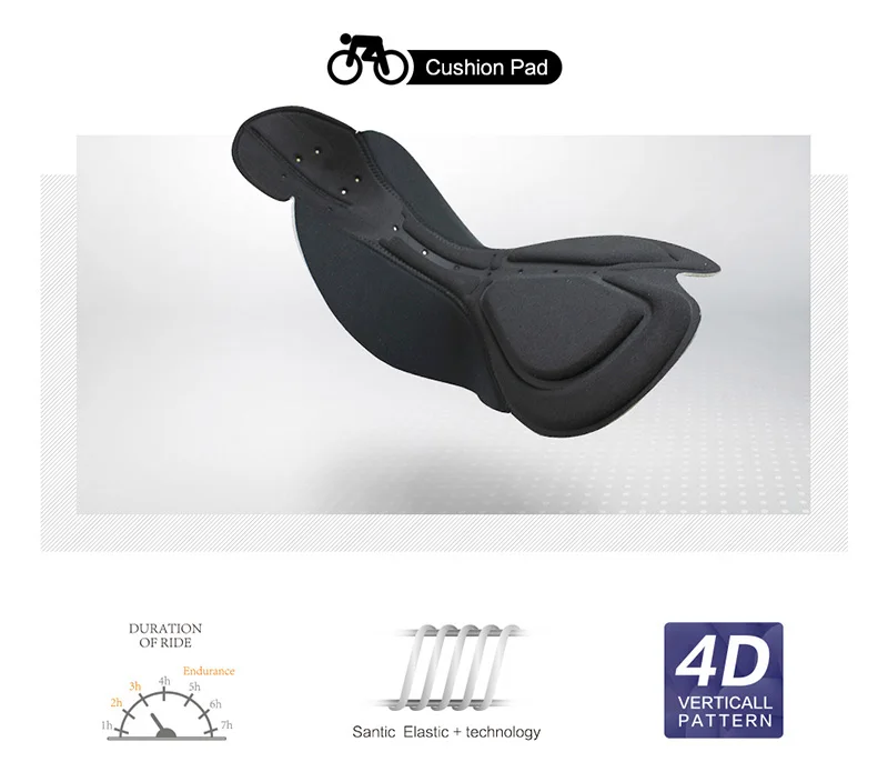 Santic 4D Coolmax мужские шорты из дышащей ткани для велосипедных прогулок MTB мотоциклетные шорты профессиональная спортивная одежда быстросохнущие Светоотражающие короткие штаны