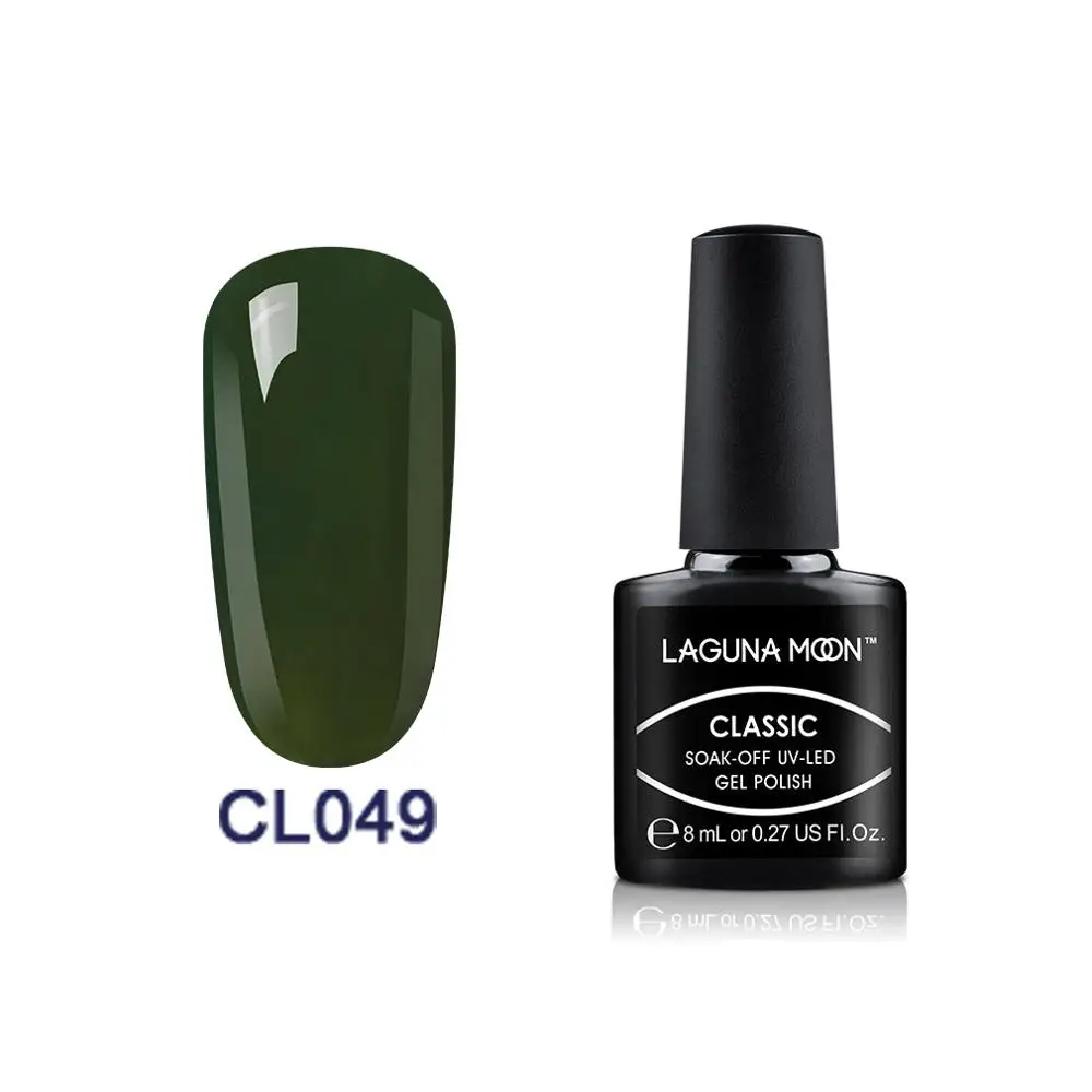 Lagundoon 8 мл зеленый Цветной Гель-лак для ногтей окрашивание Замачивание Полупостоянный гель УФ-и светодиодный эмалированный лак гель лак - Цвет: 049