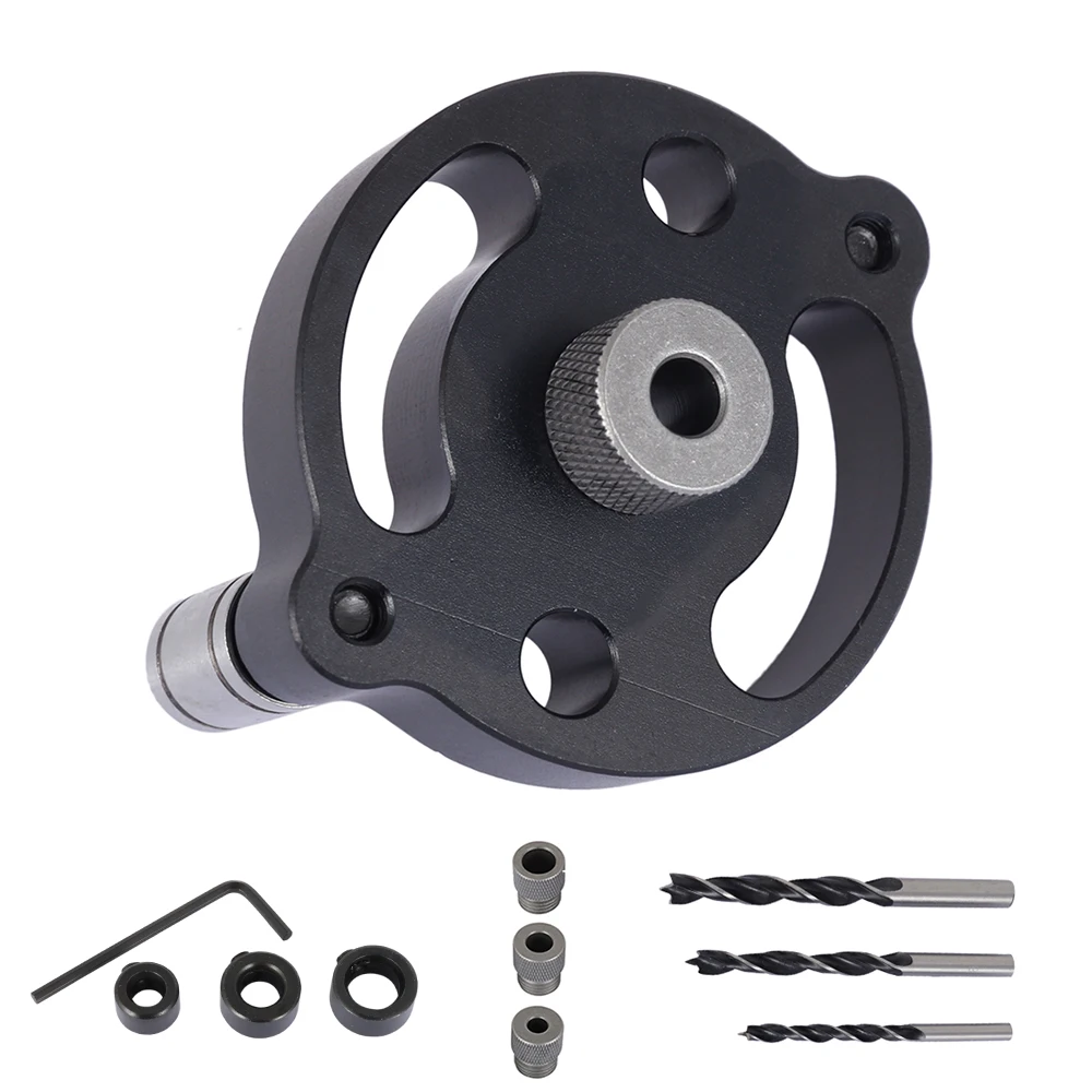 

Woodworking Pocket Hole Jig 6/8/10mm Self Centering Dowelling Jig Drill Guide Hole Vertical Pocket Hole Jig for Carpentry Tools