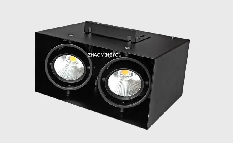 Супер Яркость AC 85-285V квадратный поверхностный монтаж светодиодный COB вниз светильник s 10W 15W 20W 30W 40W Светодиодный точечный потолочный светильник