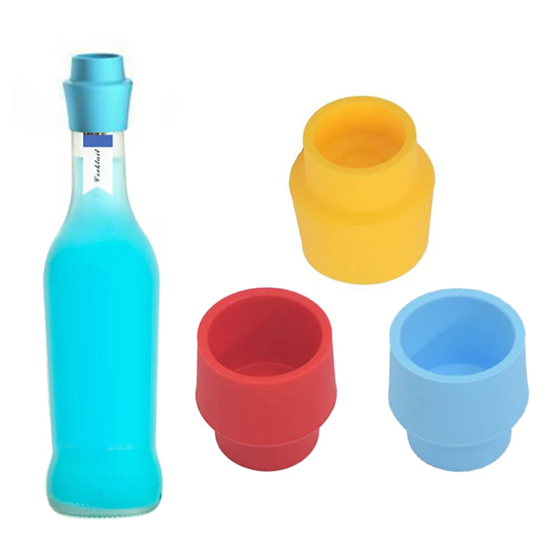 

practical Safety Champagne Closures Silicone Bar Wine Stopper Fresh Keeping Bottle Cap Flavored Beer Beverage Kitchen gadgets