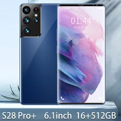 Global Version S28 Pro+ 6.1-inch 5G Smartphone 12GB+512GB MT6889+ face Fingerprint Unlock Dual Card Dual Standby