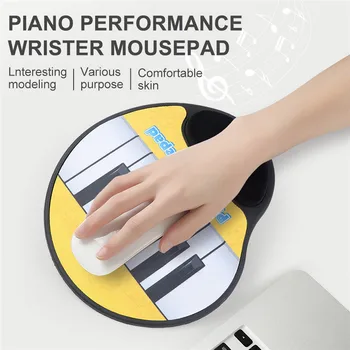 

Musical Piano Wristband Key Pattern Mouse Mat Ergonomic Mouse Pad for Computer Desktop Gaming Accessories