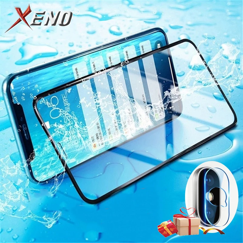2 in 1 For tempered glass iphone xr xs max screen protector lens film for iphone xr x glass screen protector x xr back glass