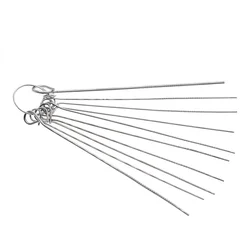 Jeu d'aiguilles en acier inoxydable, 10 types d'aiguilles, Circuit électronique PCB, trou traversant, aiguille à dessouder, outil de réparation de soudage 80mm 0.7mm 1.3mm 