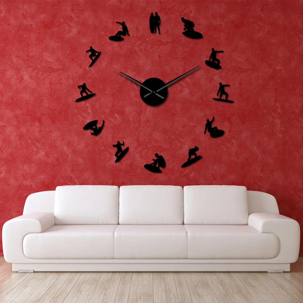 Reloj De Pared Grande 3d Para Decoración De Salón De Belleza, Diseño  Moderno, Tijeras De Poste, Tienda De Barbería, Relojes De Pared Grandes -  Relojes De Pared - AliExpress