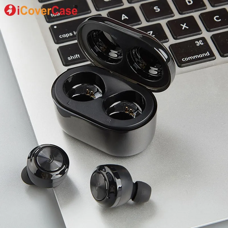 For iPhone 11 Pro Max X XR XS 8 Plus Twins Bluetooth Earphones Bass Stereo Wireless Headphone Earbud with Charging Box and Mic