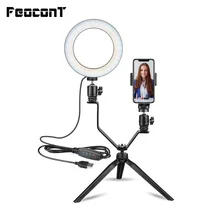 ^^Best Offers 16cm/26cm Photography Ring Lamp Dimmable LED Selfie Ring Light with V-bracket Table Tripods Stand For Makeup Youtube tik tok ^^Best Offers 16cm/26cm Photography Ring Lamp Dimmable LED Selfie Ring Light with V-bracket Table Tripods Stand For Makeup Youtube tik tok