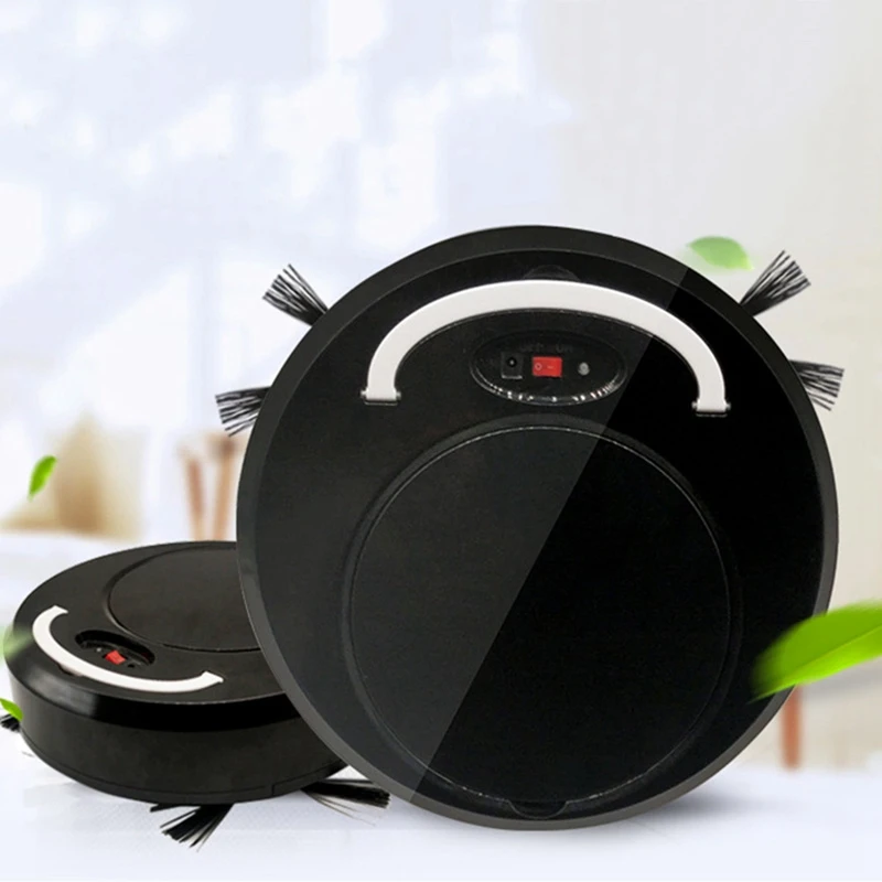 Rechargeable Robot Vacuum Cleaner Cleaning Robot Smart Sweeping Robot Floor Dirt Dust Hair Automatic Cleaner for Home Electric V