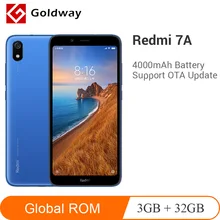 Мобильный телефон Xiaomi Redmi 7A 7 A с глобальной прошивкой, 3 Гб ОЗУ, 32 Гб ПЗУ, Восьмиядерный процессор Snapdargon 439, 5,45 дюйма, HD 4000 мА/ч, аккумулятор 13 МП, камера заднего вида