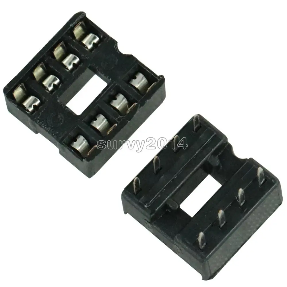 

50PCS NEW 8pin DIP IC Socket Adaptor Solder Type Socket Pitch Dual Wipe Contact