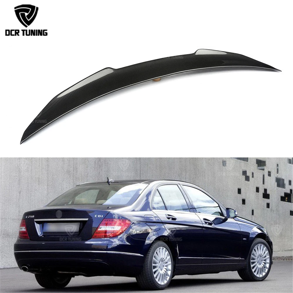 Спойлер для заднего багажника из углеродного волокна PSM Style Mercedes W204 AMG 2008 - 2014 C Class
