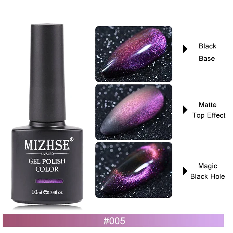 MIZHSE 9D Cat Eye Nail Gel Polish Chameleon Magnetic UV Gel Soak Off UV Nail Art Gel Newest Strong Magnet Stick For Cay Eye Gel - Цвет: MD-9DMY005