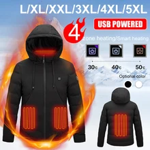 2021 Heating Vest Usb Three-speed 4 Zones Heating Electric Heating Slim Coat for Winter Outdoor Adventure Hiking Camping
