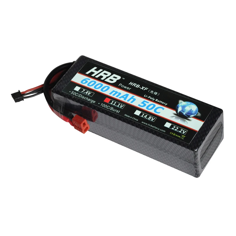 Жесткий чехол HRB Lipo RC Battery 3S 11 1 V 6000mah 50C 100C для радиоуправляемого автомобиля лодки