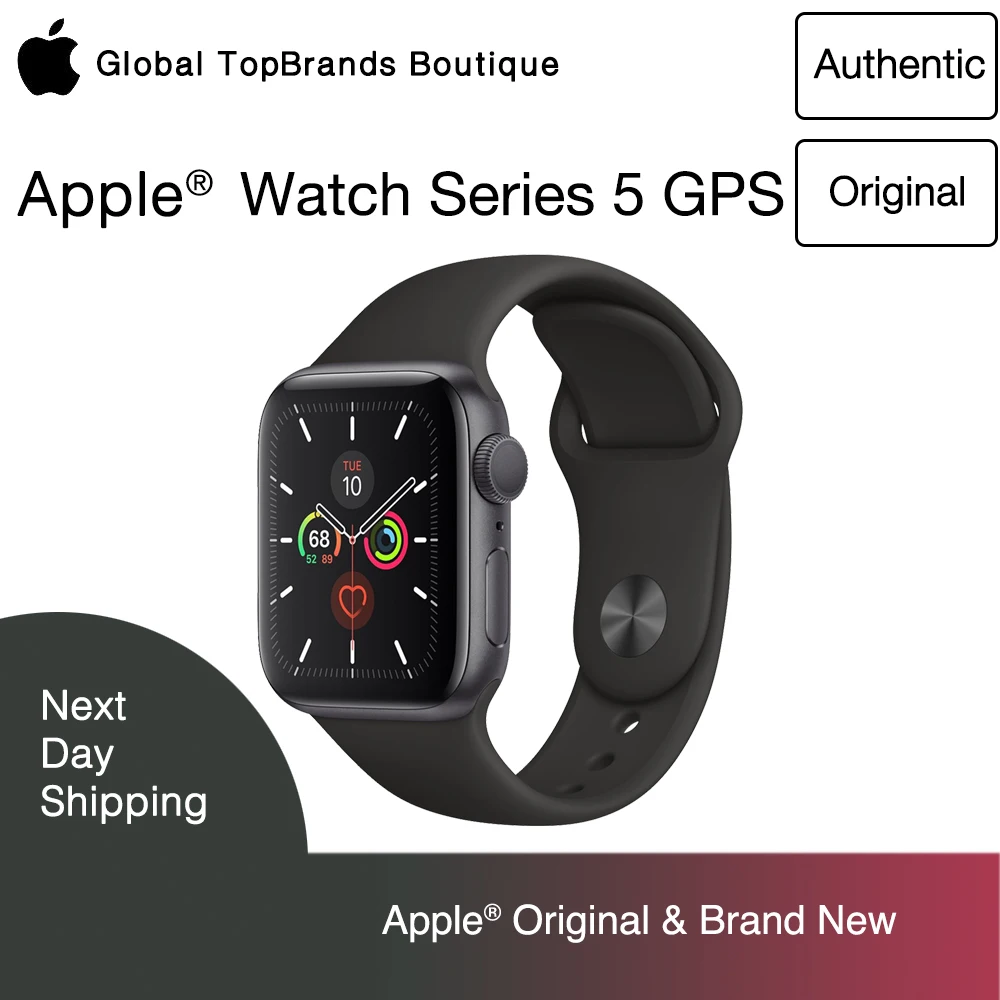 Buy  New Apple Watch Series 5 Wifi-only Aluminum SportBand SmartExercise ECG HeartRhythmSensor HearingPr 