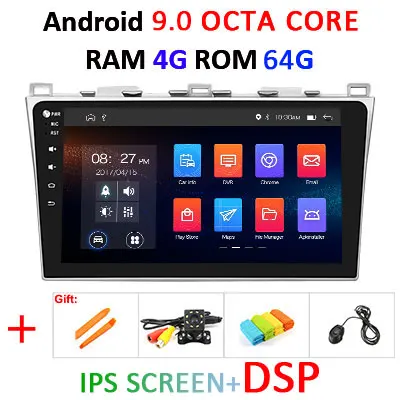 9.0 4G 64G DSP 10," PX5 DSP ips 4G 64G Android 9,0 Автомобильный gps для Mazda 6 2008- навигационная поддержка BOSE аудио система без dvd плеера ПК - Цвет: 9.0 4G 64G DSP