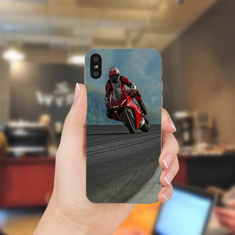 Мягкие чехлы для телефонов из ТПУ для iPhone X, XR, XS Max, 10, 7, 6, 6s, 8 Plus, 4, 4S, 5, 5S, SE, 5C, задняя крышка для телефона, чехол, сумки Ducati Monsters - Цвет: Picture 1