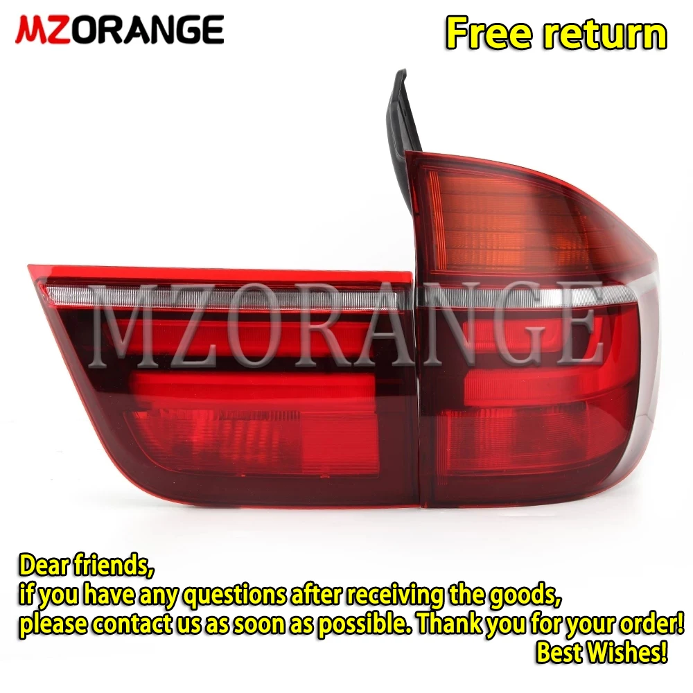 MIZIAUTO LED Tail Light For BMW X5 E70 2007 2008 2009 2010 2011 2012 2013 Rear Brake Signal Lamp Car Assembly Taillights