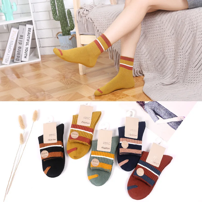 Носки без пятки, японские цветные ветрозащитные носки, женские короткие носки, милые женские носки