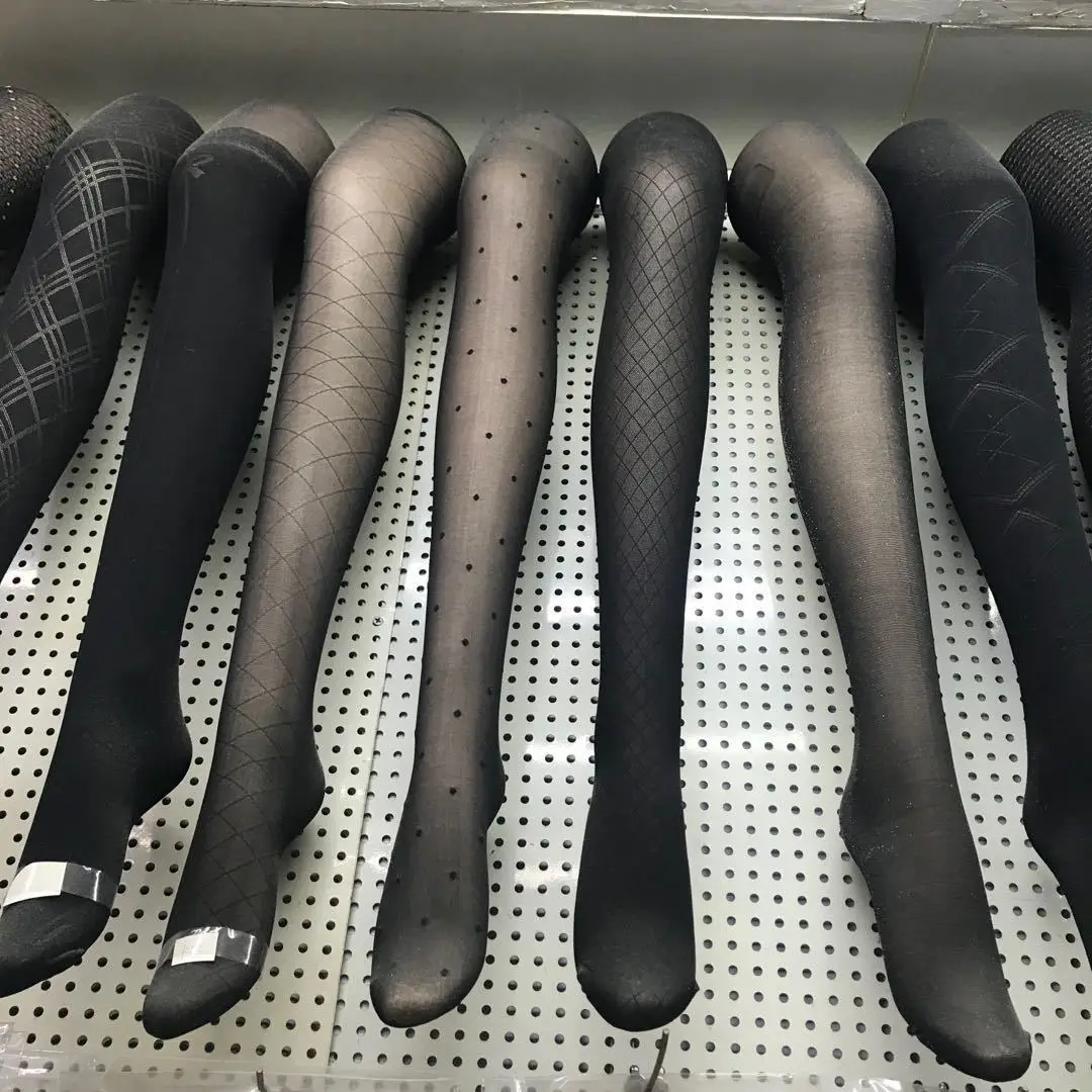 10Pcs Tights Hot Sexy Women Print Tights Design Black Hollow Out Hosiery Fishnet Special Fashion Pantyhose Stockings Hose