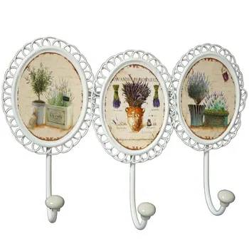 

Decors-23083 Set 2 Hangers Wall Iron C/3 Hooks 25x34cm