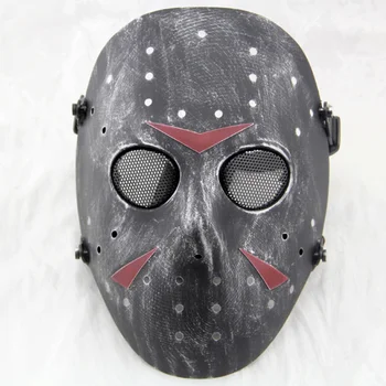 

Airsoft Paintball Jason Hockey Full Face Cosplay Halloween Mask Mesh Skull Military Army Wargame Tactical Masks