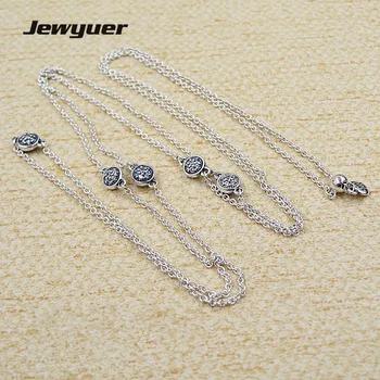 

Dazzling Dainty Droplets pendant Necklaces for Women 925 Sterling Silver link chain Necklace Women Fine Jewelry Jewyuer NC020