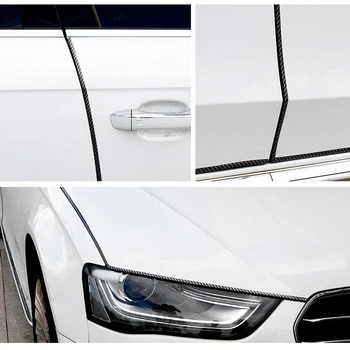 

Rubber Scratch-proof Edge Protector Shield Protective Strip Guard Hood Trunk Truck Carbon Fiber DIY 10M Practical