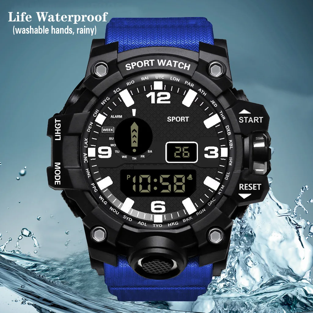 New Fashion Sport Watches For Men Luxury LED Digital Watch Gifts For Male Military Fitness Waterproof Watch Reloj Lujo Hombre